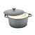 Cocotte en fonte avec couvercle, ronde