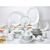 Geschirr-Set Porzellan «Bianco», 56-teilig, 6 Personen, schlichtes Design
