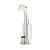 Station de WC sur pied multifonction, 3-en-1, acier inoxydable/verre