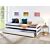 Massivholz Ausziehbett, weiss, inkl. 2 Lattenroste