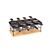 Flame Four à raclette et grill de table pour 8 personnes, plaque réversible en fonte