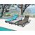 Chaise longue « Soleil », avec roulettes