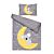 Parure de lit koala sur lune avec des étoiles