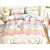 Parure de lit Rainbow Stars, motif pastel avec fermeture éclair