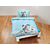 Linge de lit au design joyeux de Dalmatien avec des taches de couleurs vives