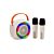 Haut-parleur bluetooth avec micros, 2 en 1