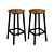 SONGMICS Barhocker «Bara», 2 Stück, Ø 32 cm x H 65 cm, holz/schwarz