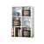 Vertikales Regal «JURG6», 6 Nischen, B 61,5 x H 91,5 x T 29,5 cm, weiss