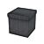 Pouf de rangement en tissu