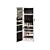 SONGMICS Armoire à bijoux, «Miroir» & LED, L 37 x H 120 cm, blanc