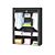 Kleiderschrank aus Vlies, schwarz