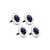 Lampes disques solaires LED, 4 pièces