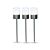 Lampes solaires LED 2 en 1, set de 3, acier inoxydable