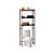 SONGMICS Meuble WC «Indus», L 63 x H 165 x P 25 cm, brun/noir