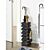 SONGMICS Porte-parapluie, 15,5 x 15,5 x H 49 cm, noir