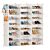 Schuhschrank, B 127 x H 126 x T 32 cm, 48 Paare