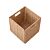 Faltbare Box aus natürlichem Material, B 30 x H 30 x T 30 cm