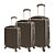 Valise «Lugano», set de 3, gris