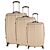 TRAVEL EXPEDITION Valises «Locarno», set de 3, avec serrure TSA