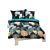 Linge de lit en satin avec imprimé gingko