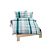 Parure de lit motif mixte carreaux-rayures